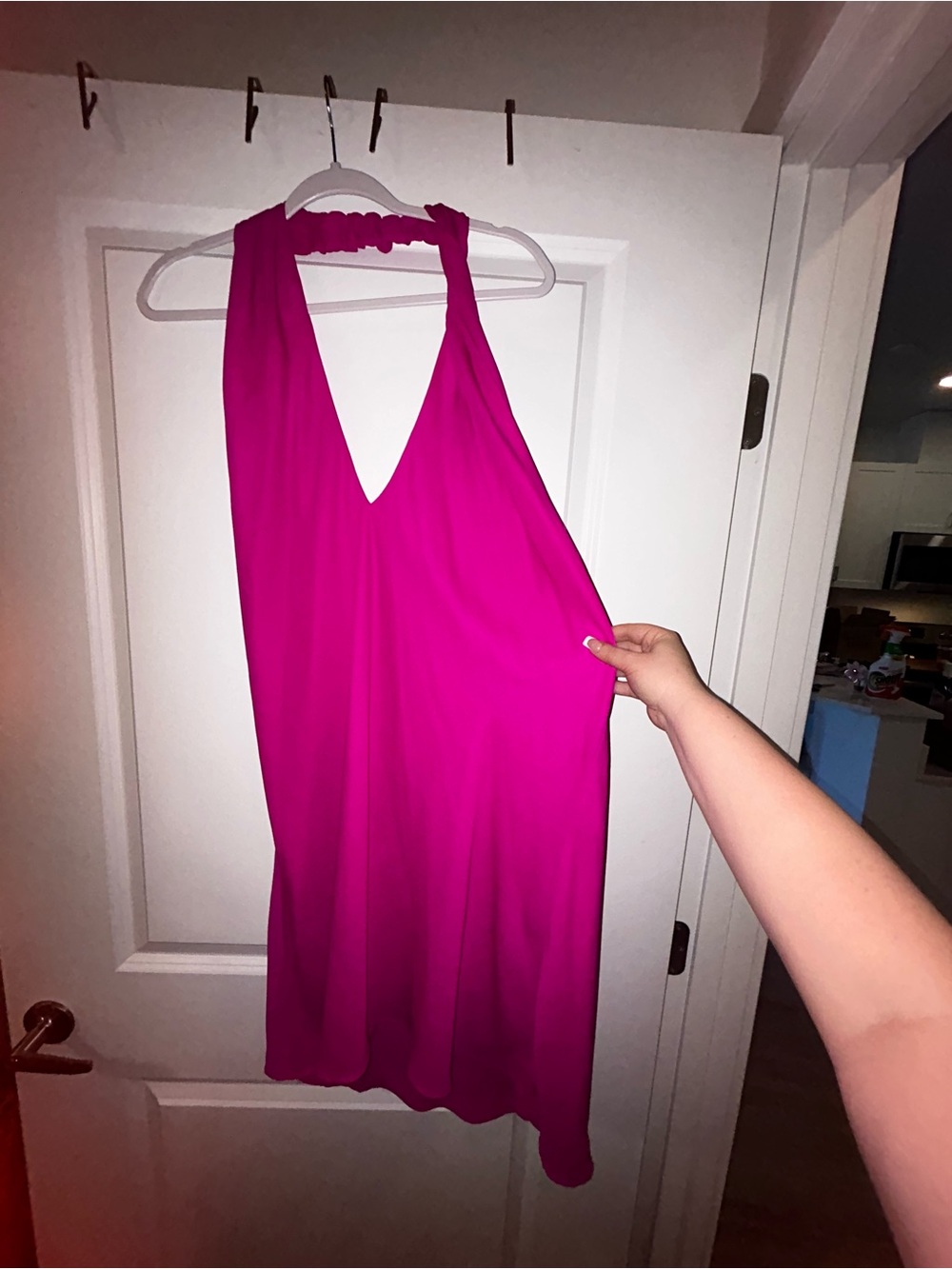 Show Me Your Mumu Hot Pink Halter Dress